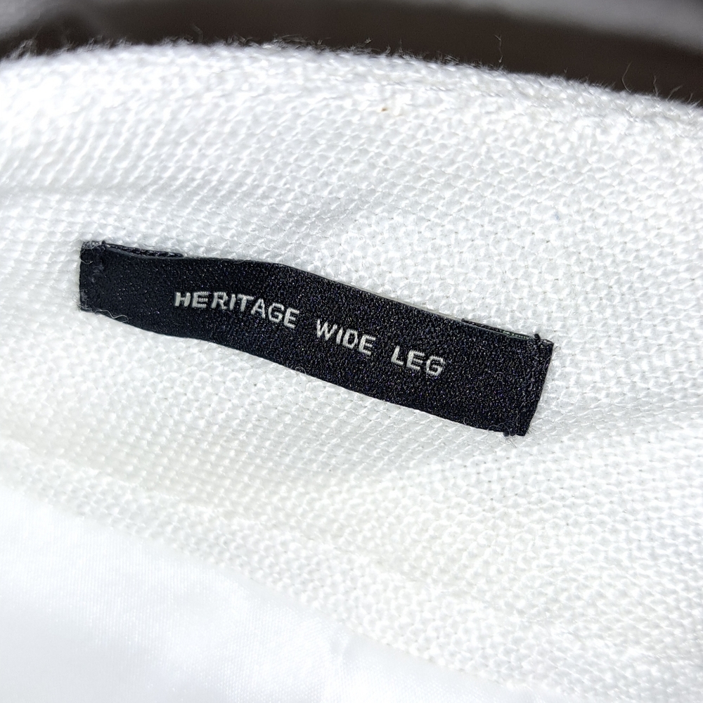 Talbots, white linen slacks. - Picture 3 of 4